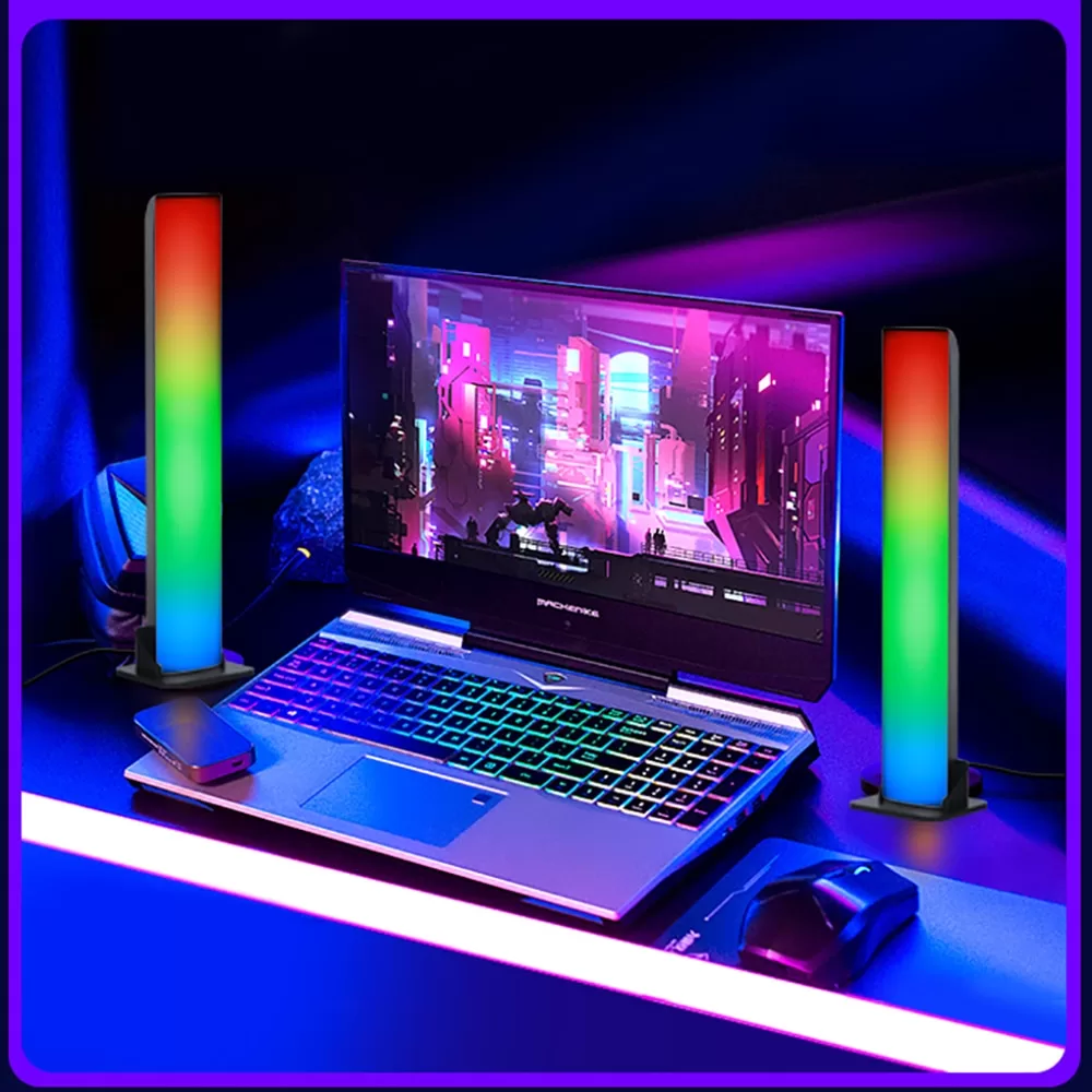 Barras de luz LED RGB inteligentes tuya wifi sincronização de música, para  jogos, pc, decoração de quarto, alexa e google home - FRETE GRÁTIS - MDT  Store