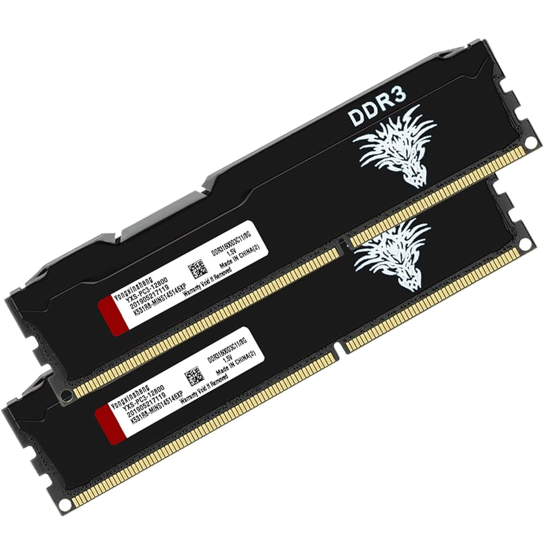 Memória Ram DDR3 DDR4 4GB 8GB 1333 1600 2133 2400 2666 3200 MHz Desktop Pc Case de resfriamento DIMM sem buffer preto FRETE GRÁTIS
